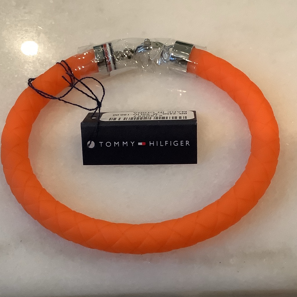 Tommy Hilfiger Orange Omega Sailing Bracelet, Brand New